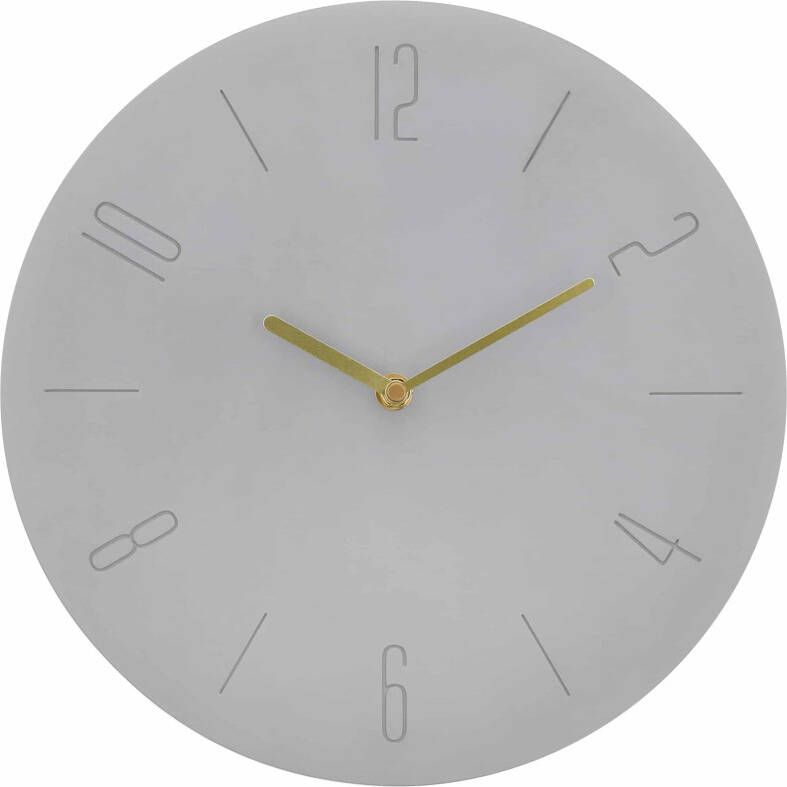 QUVIO Wandklok industrieel Beton Diameter 30 cm