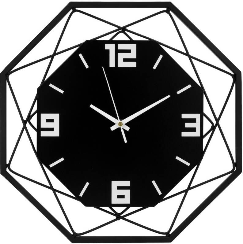 QUVIO Wandklok Metaal Diameter 34 5 cm
