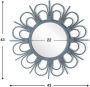 Krossproducts Spiegel Flor Rond Grijs 43x43x2 - Thumbnail 2