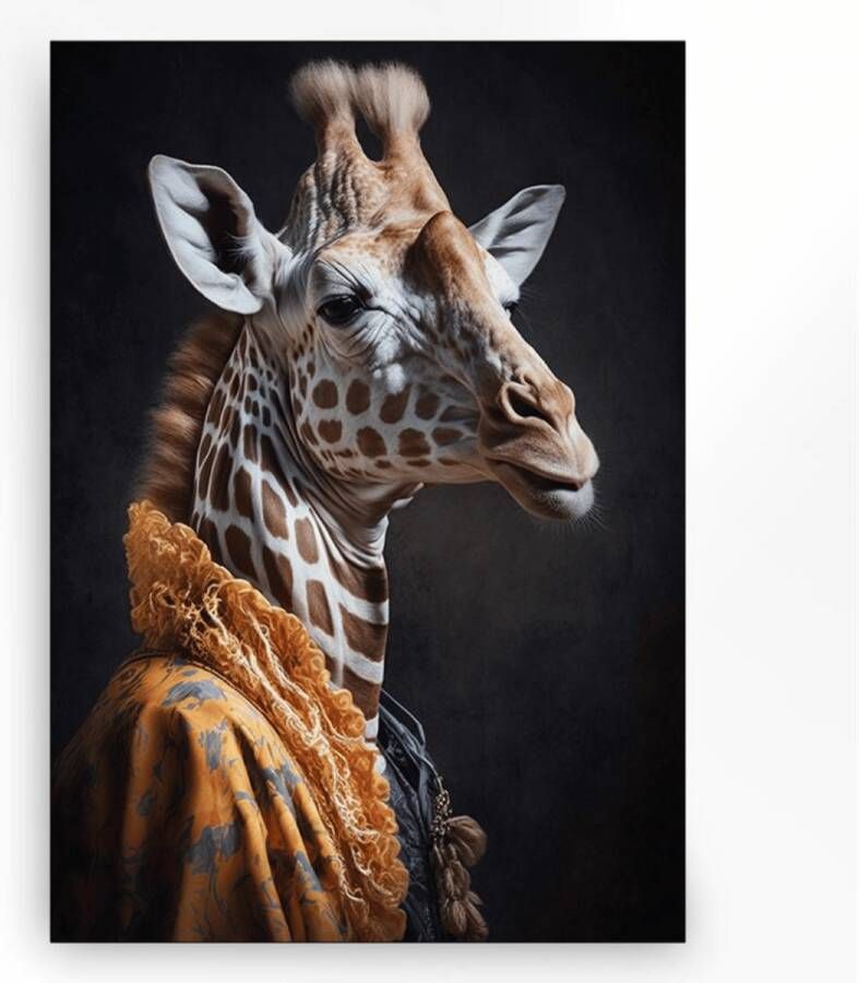 Wandkleed Giraffe Medium