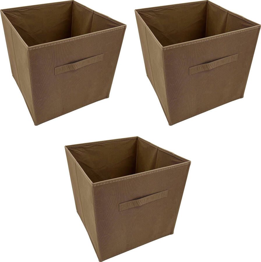 ADOB Opbergbox Vouwkratten Inclusief handgreep (set 3 stuks)