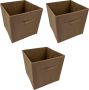 ADOB Opbergbox Vouwkratten Inclusief handgreep (set 3 stuks) - Thumbnail 1