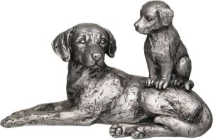 Ambiente Haus Decoratief figuur Hond met pup