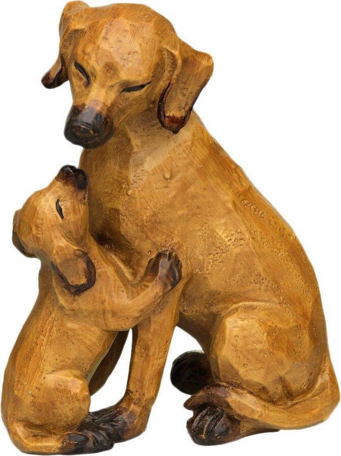 Ambiente Haus Decoratief figuur Hond met pup groot