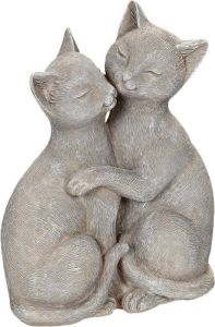 Ambiente Haus Decoratief figuur Kattenpaartje Hoogte 15 cm