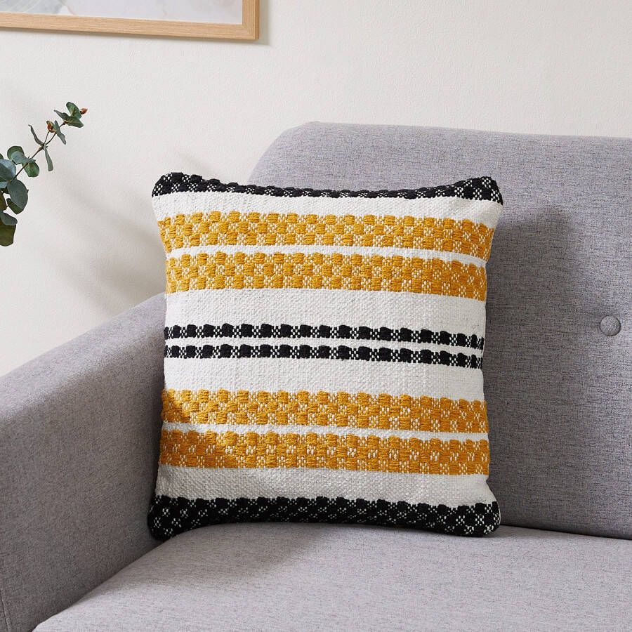 Andiamo Sierkussen Malena Etnisch patroon bankkussen kussenhoes met vulling vierkant 45x45 cm (1 stuk)