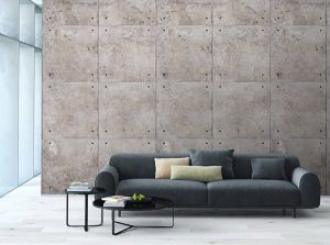 Andiamo Vliesbehang Beton-look 1 rol á 3 banen 159 cm x 280 cm (1 stuk)