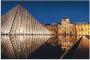 Artland Aluminium dibond print Glazen piramide Musée du Louvre Parijs geschikt voor binnen en buiten buitenafbeelding - Thumbnail 1