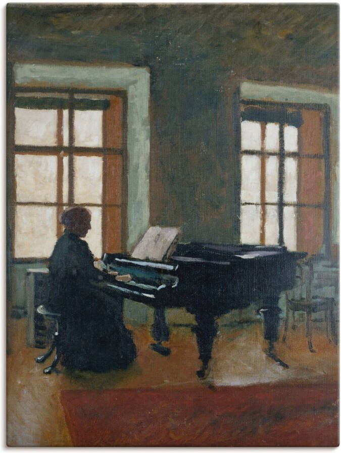Artland Artprint Aan de piano. 1910 als artprint op linnen poster in verschillende formaten maten