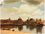 Artland Artprint op linnen Aanzicht van de stad Delft. Ca. 1660 - Thumbnail 1