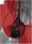Artland Artprint Abstract in rood en zwart als artprint van aluminium artprint voor buiten artprint op linnen poster in verschillende maten. maten - Thumbnail 1