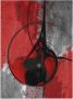 Artland Artprint Abstract in rood en zwart als artprint van aluminium artprint voor buiten artprint op linnen poster in verschillende maten. maten - Thumbnail 1
