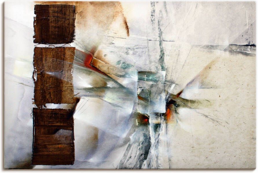 Artland Artprint Abstracte compositie in wit