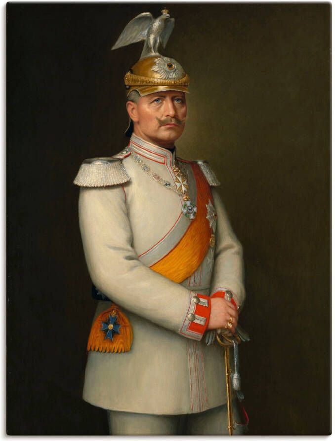 Artland Artprint Afbeelding van Kaiser Wilhelm II. als artprint op linnen muursticker in verschillende maten - Foto 1