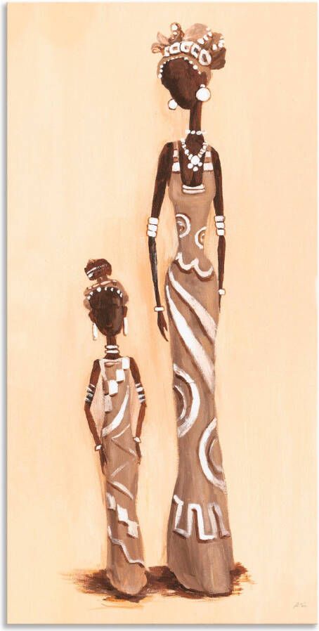 Artland Artprint Afrikaanse met kind als artprint van aluminium artprint voor buiten artprint op linnen in verschillende maten