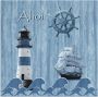 Artland Artprint Ahoy in maritiem blauw als artprint van aluminium artprint voor buiten artprint op linnen poster muursticker - Thumbnail 1