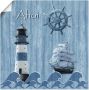 Artland Artprint Ahoy in maritiem blauw als artprint van aluminium artprint voor buiten artprint op linnen poster muursticker - Thumbnail 1