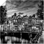 Artland Artprint Amsterdam avondidylle als artprint op linnen poster muursticker in verschillende maten - Thumbnail 1