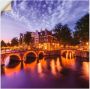 Artland Artprint Amsterdam Keizersgracht Leidsegracht als artprint op linnen poster muursticker in verschillende maten - Thumbnail 1