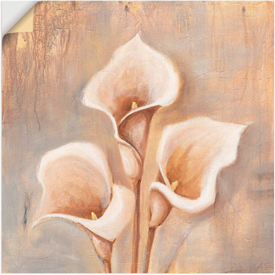 Artland Artprint Antieke bloemen als artprint van aluminium artprint voor buiten artprint op linnen poster muursticker