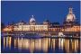 Artland Artprint Avondidylle Geniner oever Lübeck Avond aan de Elbe in Dresden als artprint van aluminium artprint op linnen muursticker of poster in verschillende maten - Thumbnail 1