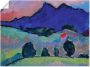 Artland Artprint Blauwe berg. 1910 als artprint op linnen muursticker of poster in verschillende maten - Thumbnail 1