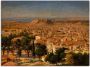 Artland Artprint op linnen Blik op Athene met de Akropolis. - Thumbnail 1