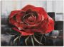 Artland Artprint Bloeiende rode roos als artprint op linnen poster muursticker in verschillende maten - Thumbnail 1