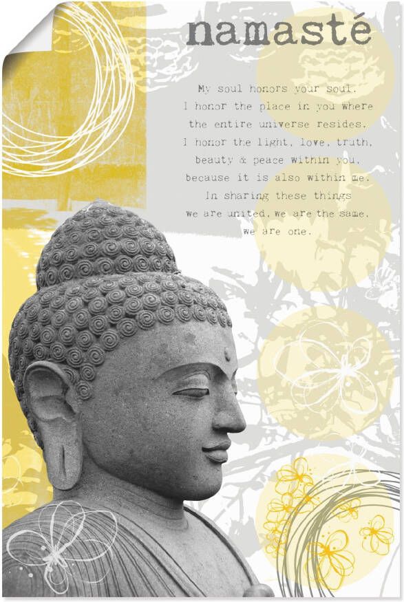 Artland Artprint Boeddha I als artprint van aluminium artprint voor buiten poster in diverse formaten