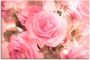 Artland Artprint Boeket roze rozen als artprint op linnen poster in verschillende formaten maten - Thumbnail 1