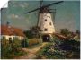 Artland Wandfolie Boerderijtuin bij een windmolen. - Thumbnail 1