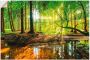 Artland Artprint Bos met beek als artprint van aluminium artprint voor buiten artprint op linnen poster muursticker - Thumbnail 1