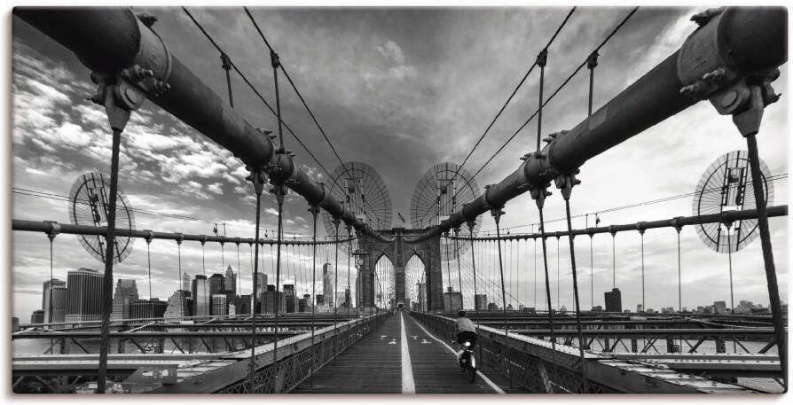 Artland Artprint Brooklyn Bridge New York III als artprint op linnen poster in verschillende formaten maten