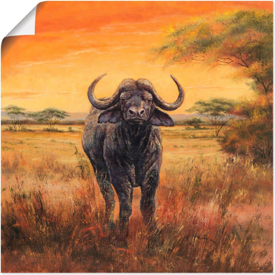 Artland Artprint Buffel als poster muursticker in verschillende maten