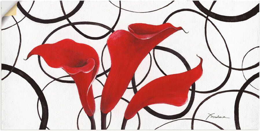 Artland Artprint Callas als artprint op linnen muursticker in verschillende maten