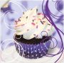 Artland Artprint Cupcake op violet gebak als poster muursticker in verschillende maten - Thumbnail 1