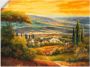 Artland Artprint Dal in de Toscane als artprint op linnen poster muursticker in verschillende maten - Thumbnail 1