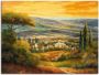 Artland Artprint Dal in de Toscane als artprint op linnen poster muursticker in verschillende maten - Thumbnail 1