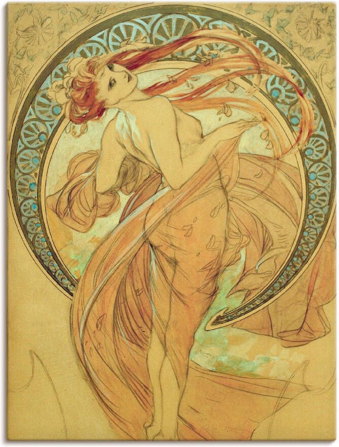 Artland Artprint op linnen De dans 1898 gespannen op een spieraam - Foto 1