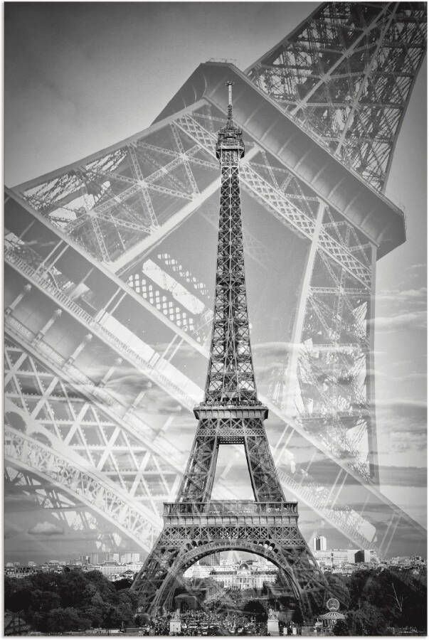 Artland Artprint De dubbele Eiffeltoren II als artprint van aluminium artprint voor buiten artprint op linnen in verschillende maten