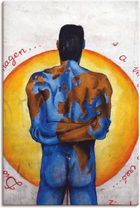 Artland Artprint De man en de wereld