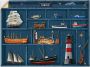 Artland Artprint De maritieme letterkast als artprint op linnen poster muursticker in verschillende maten - Thumbnail 1