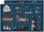 Artland Artprint De maritieme letterkast als artprint op linnen poster muursticker in verschillende maten - Thumbnail 1