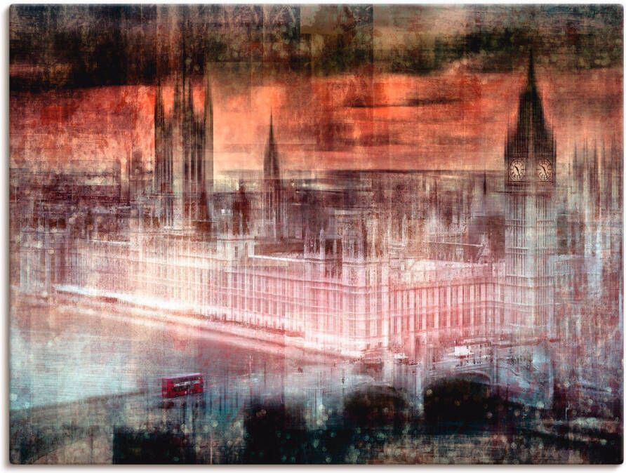 Artland Artprint op linnen Digitale kunst Londen Westminster II - Foto 1