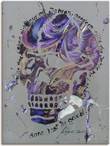 Artland Artprint Doodskop 3 in vele afmetingen & productsoorten artprint van aluminium artprint voor buiten artprint op linnen poster muursticker wandfolie ook geschikt voor de badkamer