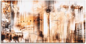 Artland Artprint Düsseldorf skyline collage III in vele afmetingen & productsoorten -artprint op linnen poster muursticker wandfolie ook geschikt voor de badkamer