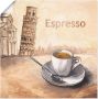 Artland Artprint Espresso in Pisa als artprint op linnen poster in verschillende formaten maten - Thumbnail 1