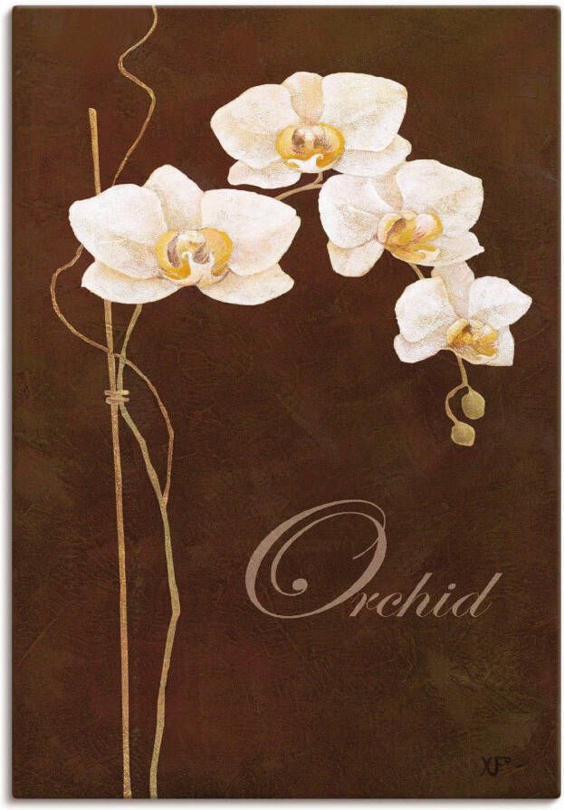 Artland Artprint Fijne orchidee als artprint op linnen poster in verschillende formaten maten