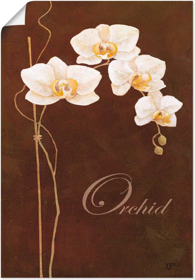 Artland Artprint Fijne orchidee als artprint op linnen poster in verschillende formaten maten