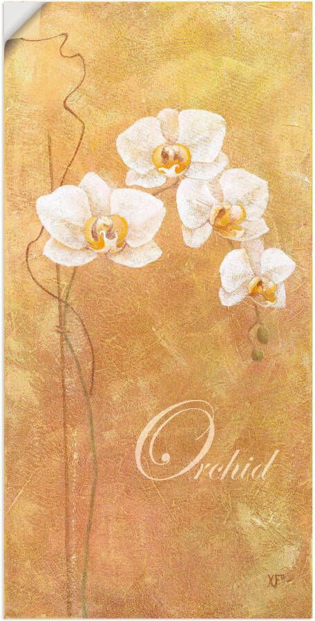 Artland Artprint op linnen Filigraan verwerkte orchidee - Foto 1